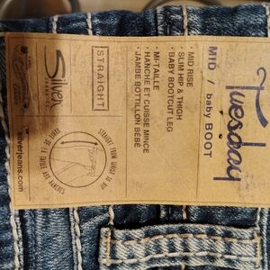 Silver Jeans Mid Blue Boot Cut Denim
